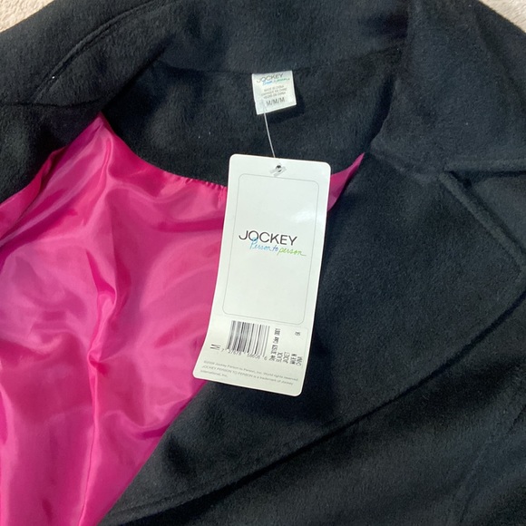 🆕 Jockey black tie-waist coat - size medium - Picture 4 of 5